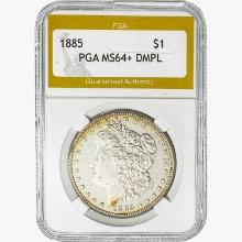 1885 Morgan Silver Dollar PGA MS64+ DMPL