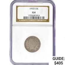 1912-S Liberty Victory Nickel NGC G6