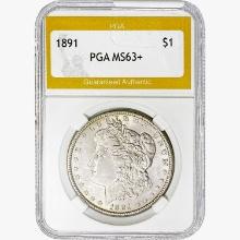 1891 Morgan Silver Dollar PGA MS63+
