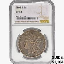 1896-S Morgan Silver Dollar NGC XF40