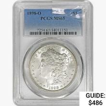 1898-O Morgan Silver Dollar PCGS MS65