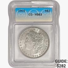 1903 Morgan Silver Dollar ICG MS63