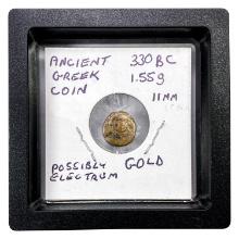 330BC .0547oz. Possibly Electrum Gold Ancient Gree