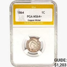 1864 Indian Head Cent PGA MS64+ Copper-Nickel