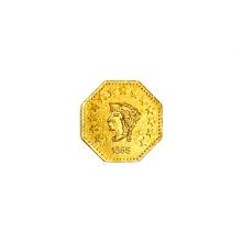 1855 Octagonal California Gold Half Dollar