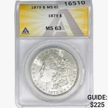 1879 Morgan Silver Dollar ANACS MS63