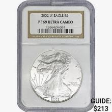 2002-W Silver Eagle NGC PF69 UC