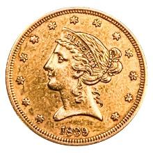 1839 $5 Gold Half Eagle
