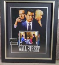 Signed MIchael Douglas and Charlie Sheen Wall Street Photo with COA