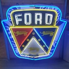 45" X 49" Ford Motor Co. Golden Jubilee Tractor Neon Sign