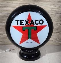 Texaco Reproduction Gas Pump Glass Globe with Light