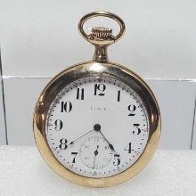 1912 Elgin 15 Jewel 12s Model 3 Grade 315 Open Face Pocket Watch