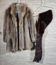 Vintage Fur Coat and Stole