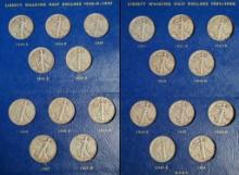 US Silver 1941-1947 Walking Liberty Silver Dollars Album (Complete)