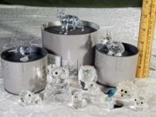 13 Varied Swarovski Crystal Figurines
