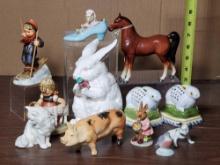 12 Porcelain and Ceramic Figurines