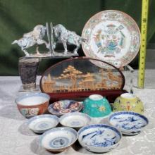 Collection Of Asian Vintage China And Decorator Wares
