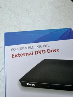 ZIWEO Pop Up Mobile External DVD Drive