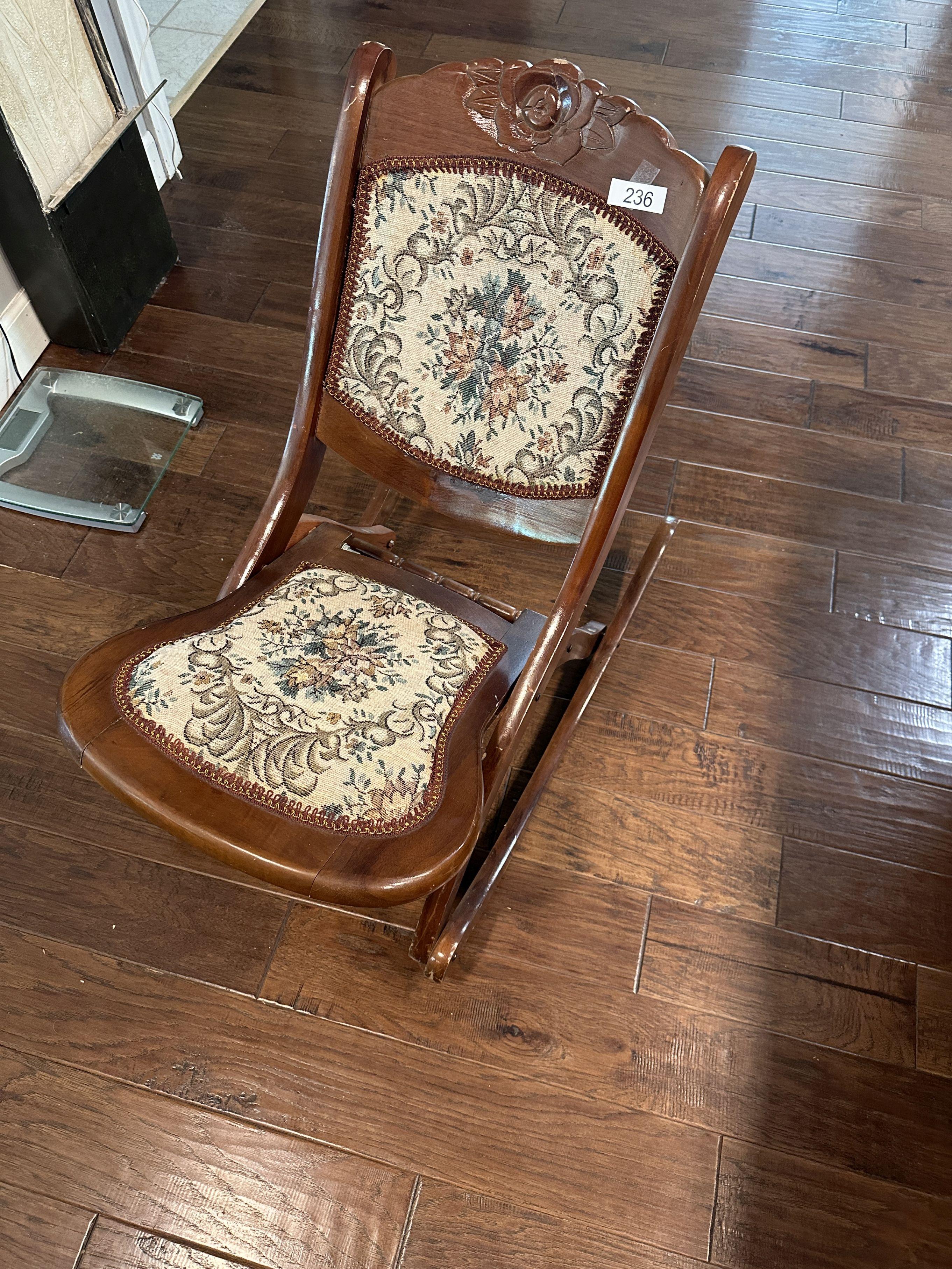 Folding Rocking Chair (Local Pick Up Only)