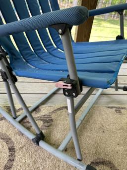 Nice Blue Rocking Chair (Local Pick Up Only)