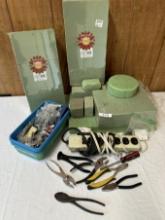 Box Lot/Floral Foam, Wire Snips, Surge Protector, Pliers, ETC