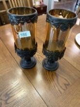 (2) Décor Candle Holders