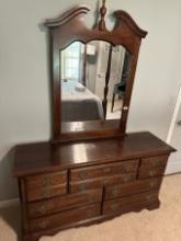 Nice Kincaid Multi Drawer Dresser with Mirror (Local Pick Up Only)