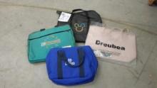 tote bags, lot of 4 travel totes