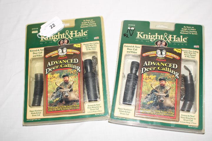 (2) Knight & Hale Deer Calls and Video. New