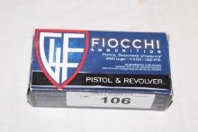 50 Rounds of Fiocchi 9mm Luger 115 Gr. FMJ Ammo