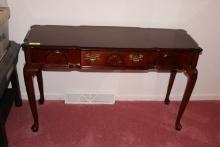 Cherry Style Wall Table w/Drawer
