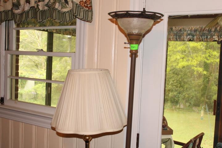 Floor Lamp, Lamp Table and Table Lamp