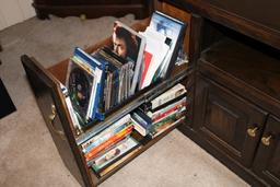 TV Stand/Table with Blu-Ray, DVD and VHS Movies