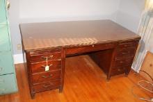 Wooden Desk by Myrtle Desk Co. w/Wooden Office Chair