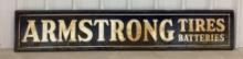 Early Armstrong Tires and Batteries Metal Sign