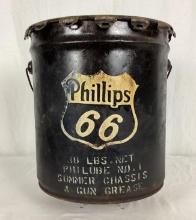 Phillips 66 Black and White Grease Bucket Bartlesville, OK