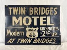 Twin Bridges Oklahoma Highway 60 Reflective Sign