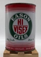 Rare Eason Oils HI VISEX Quart Oil Can Enid, Oklahoma