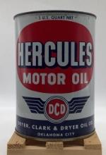 Hercules Motor Oil Quart Oil Can Oklahoma City, OK