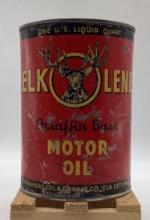 Elkolene Motor Oil Quart Can Elk City, OK