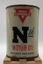 Conoco Nth Motor Oil Quart Can Ponca City, OK
