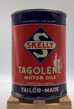 Early Skelly Tagolene Quart Oil Can Tulsa, OK