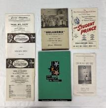 Six 1920's-1960's Tulsa, Oklahoma Playbills