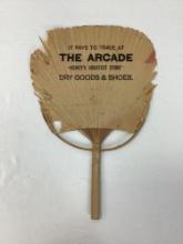 "The Arcade" Hand Fan Dewey's Greatest Store