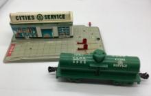 Cities Service Toy Service Station and Railroad Tank Car