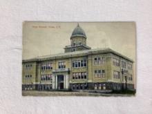 Tulsa High School Indian Territory Postcard