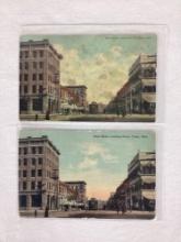 Two Early Statehood Tulsa Main Street Postcards
