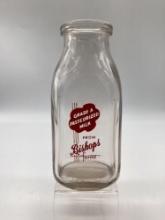 Bishop's Quart Milk Bottle Tulsa, OK