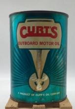 Curt's Oil Company Quart Can Muskogee, OK