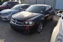2013 DODGE AVENGER CAR (VIN # C3CDZAB6DN534784) (SHOWING APPX 168,724 MILES, UP TO THE BUYER TO DO T